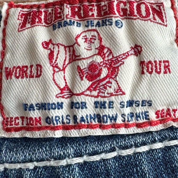 Girls Rainbow Sophie Shorts by True Religion - Picture 8 of 8